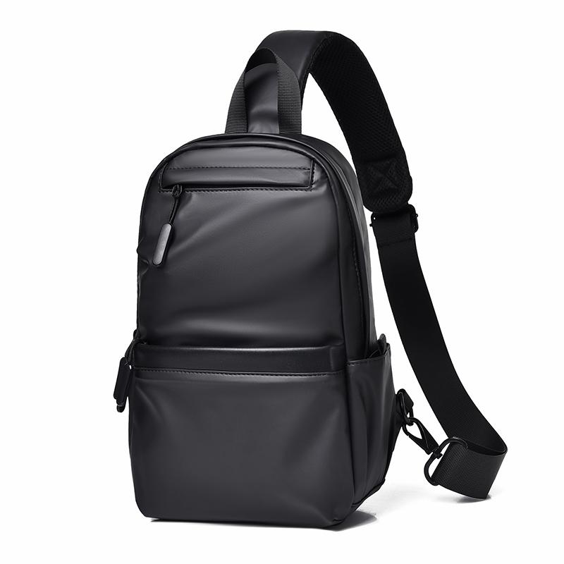1 stk Herremote Trend Brystveske, Stor Kapasitet Crossbody-veske, Flerlags Oppbevaringsveske, Veldig Egnet for Gå Ut, Reise, Daglig Bruk