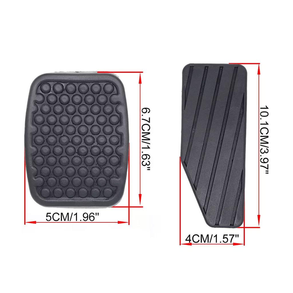 3Pcs Car Brake Clutch Accelerator Pedal Rubber Pad Cover Kit For SUZUKI Swift Samurai Sidekick Vitara Tracker Daewoo Matiz Tico