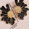 2PC Women's Fashion Flower Earrings Zircon Accessories Suitable for Date, Party, Festival Gifts