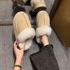 2025 Autumn and Winter New Outer Wear Thick-soled Heightening Warm Cotton Shoes Student Dormitory Home Soft-soled Non-slip Cotton Slippers Women