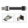 chenyang USB Flat USB Male to Male 90 Degree Down Data Ribbon Flex Extension Cable 2.0 Cable, 2.0 Angle, Transfer, Charging, Adapter, 1.0M