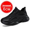 Winter Men's Height-increasing 10CM Sports Shoes Men Genuine Leather Mesh Shoes Warm Thick-soled Shoes Heightening Insoles 6-8CM