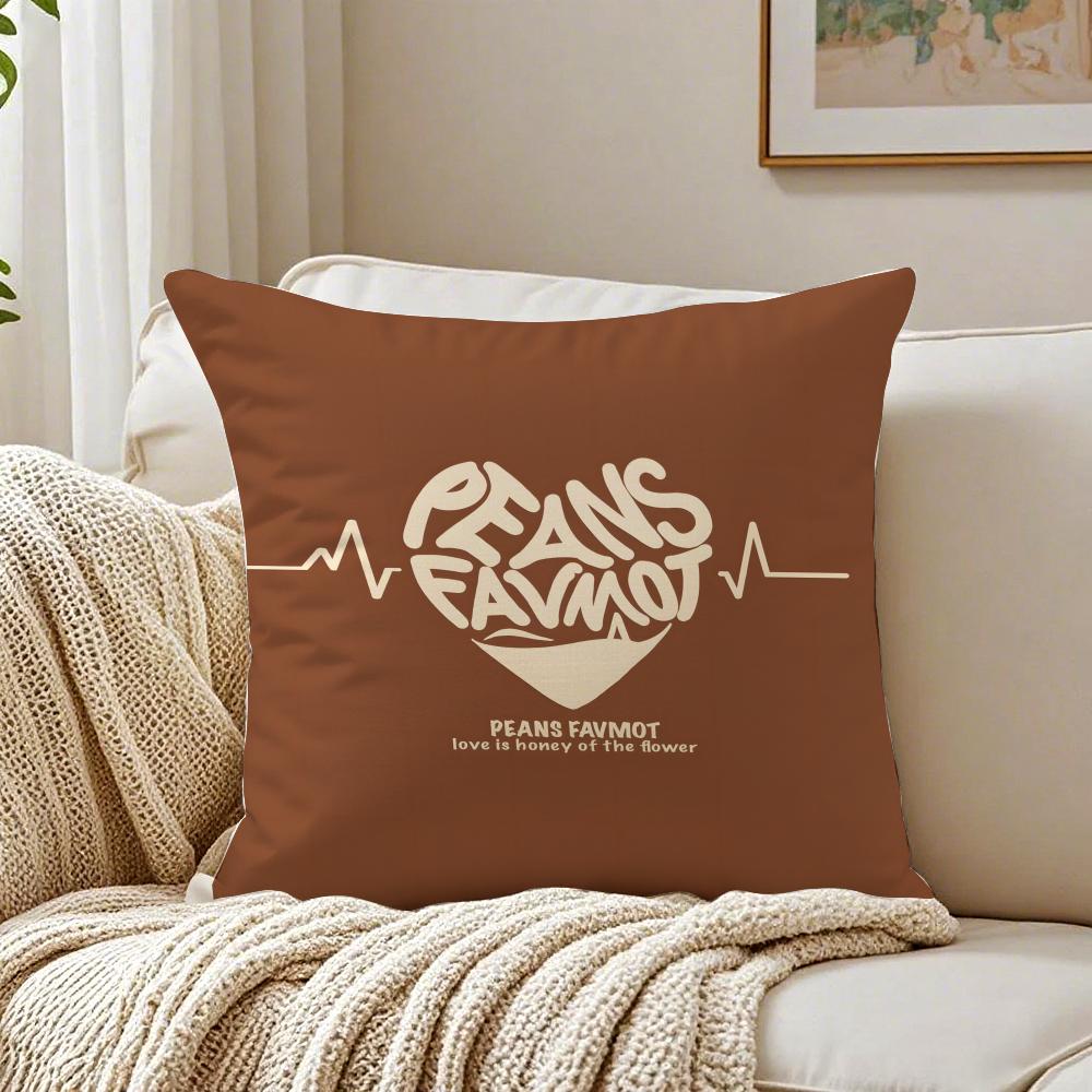 Creative Cute Art love letters Cushion Cover Pillowcase Antidustmite living Room Sofa Decor Cushion Room