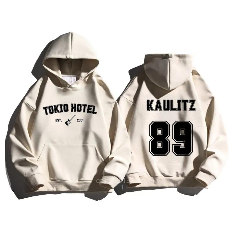Tokio Hotel Unisex Cotton Hoodie Kaulitz Fashion Fleece Luxury Hooded Sweatshirt Plain Winter Autumn Print Men Women Pullover