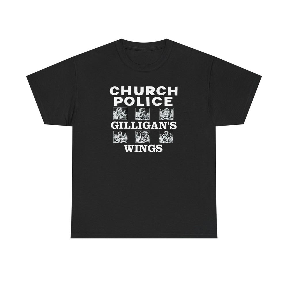 Church Police Gilligans Wings Shirt Punk PostPunk Unisex T-Shirt M