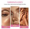 8-farebná krémová paleta rozjasňovačov trblietavý lesk rozjasňovač ľahký krém na make-up rozjasniť tvár telo prirodzený kontúrny kozmetický