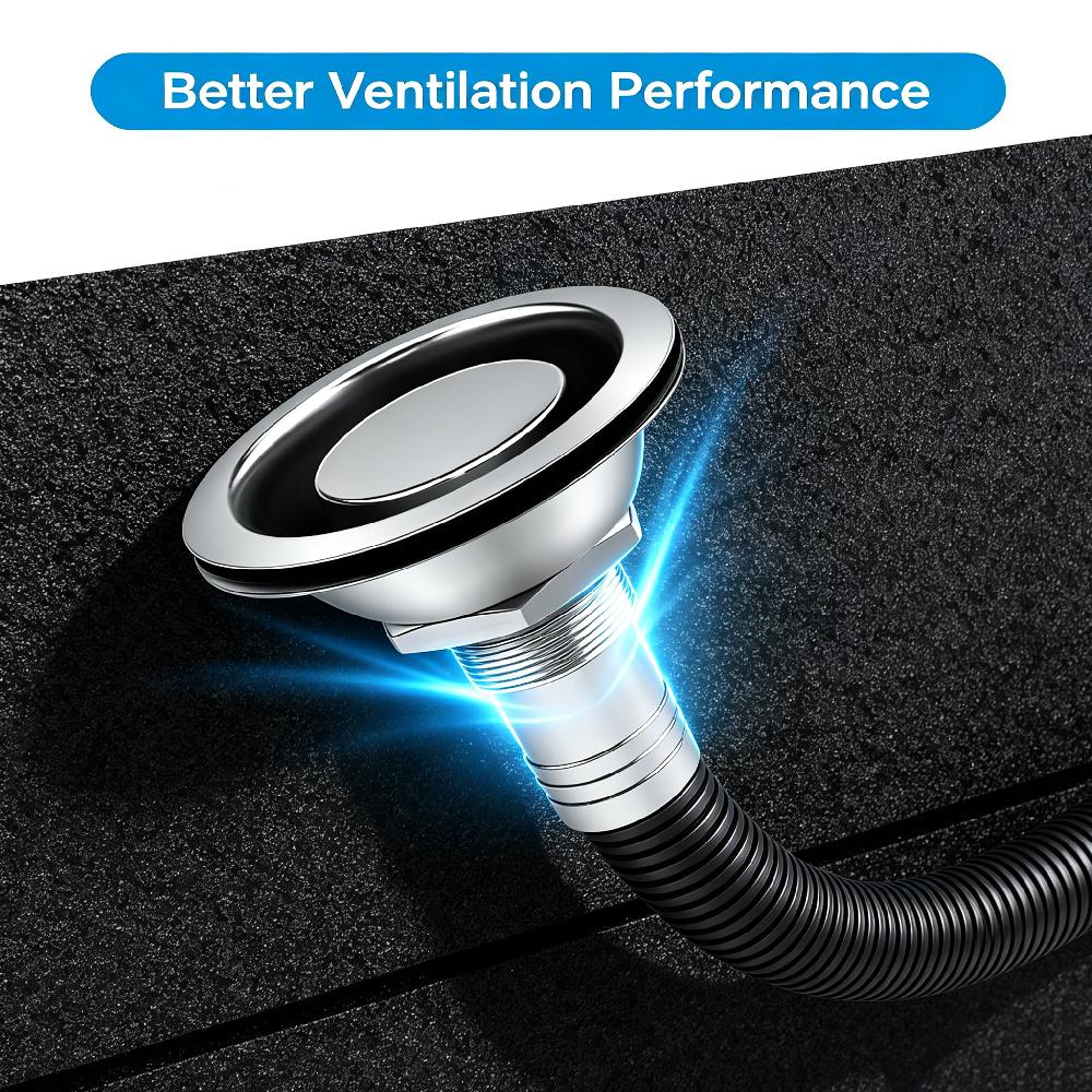 5/8" Marine Fuel Vent 316 Stainless Steel Tank Vent Corrosion Resistant Mirror Polished For Boats Yachts