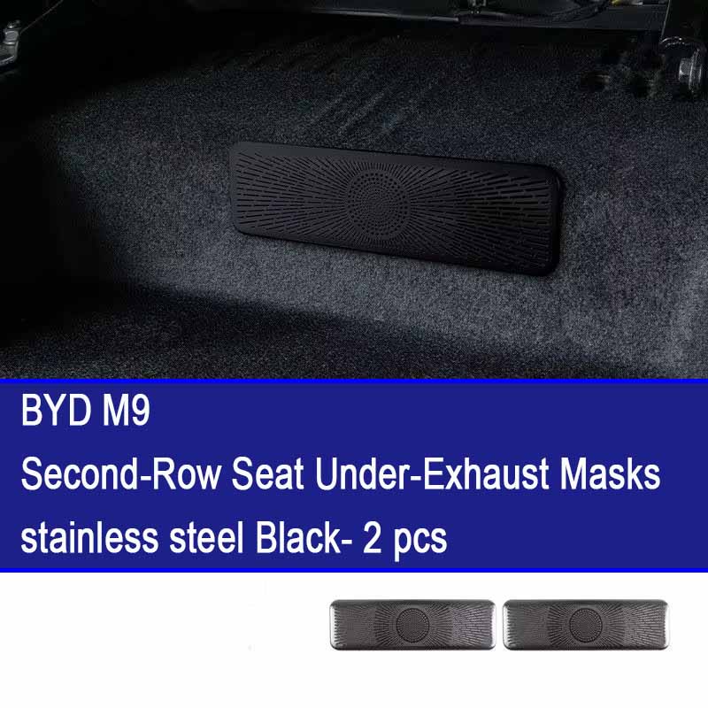 Air Outlet Covers For BYD M9 Xia 2025 2026 2027 Car Under Rear Seat Ventilation Conditioner Vent Intake Grille Auto Accessories