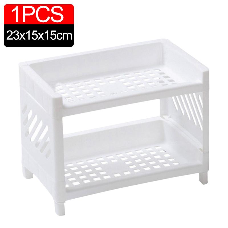 31 шт PP настольная двухслойная стойка для хранения вещей прямоугольная белая органайзер для студенческого стола офисная полка для хранения косметики канцелярских принадлежностей 1769₽