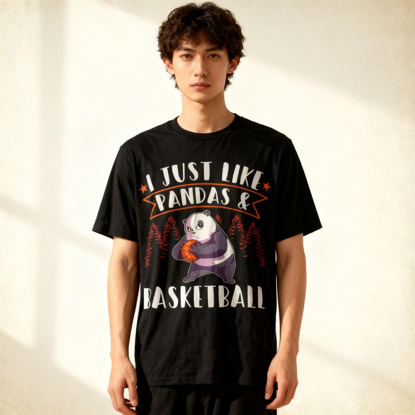 Panda Basketball Player I just love Pandas T-Shirt S