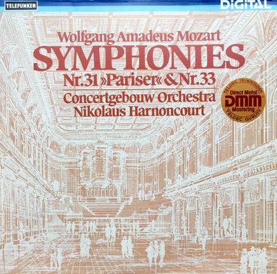 LP Record CONCERTGEBOUW ORCHESTRA, NIKOLAUS H - Wolfgang Amadeus Mozart, Symphonie 642817AZ TELEFUNKEN 1982 Germany Classical Used
