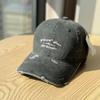 New Trendy Korean-style Sun-shading Lettered Denim Baseball Cap for Spring and summer2026Male Couples Showing Off Their Cute Duck-billed Caps, a