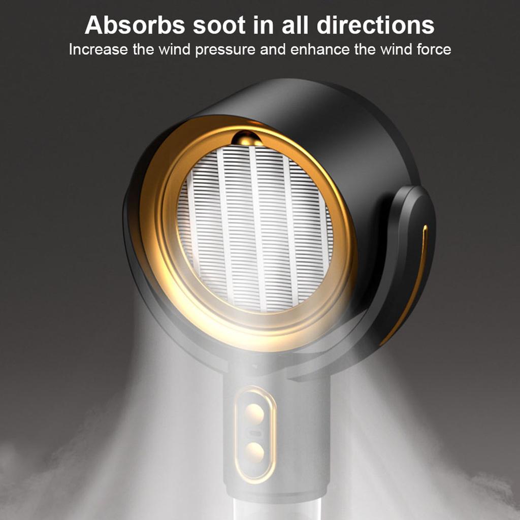 Portable Range Hood Negative Ion Desk Exhaust Fan Oil Fume Purifier Desktop Cooker Hood for Home Office Kitchen Desk and Travel