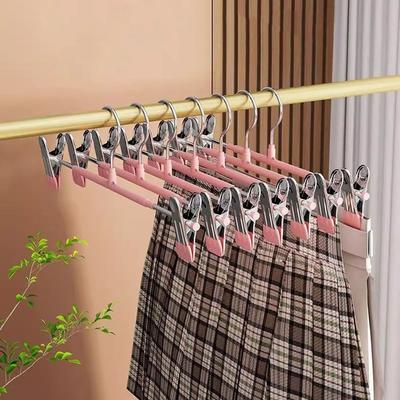 20Pcs Anti-slip Skirts Rack Clip Windproof Pants Clamp Multifunctional Pant Hangers Women