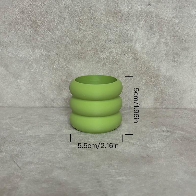 6 kusů/sada Barevné mini květináče Květináč na sukulenty Plastový květináč Stolní ozdoba Domácí dekorace