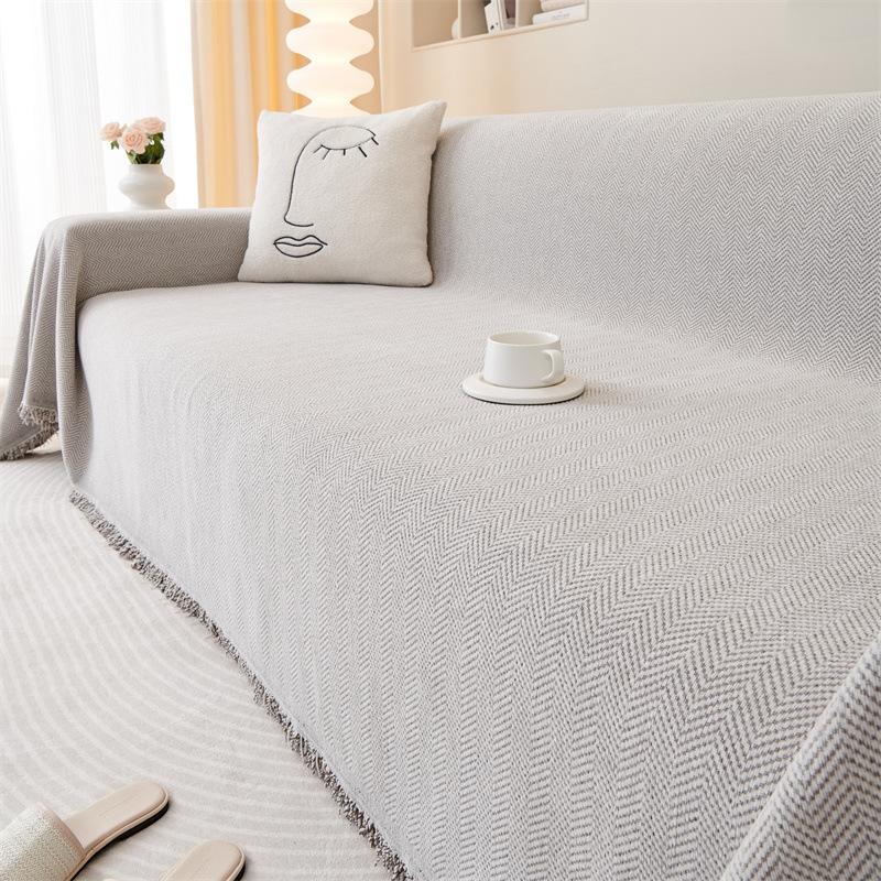 Waterproof Sofa Towel Universal Full Covered Four Seasons Non-Slip American Light Luxury Cover Cloth Advanced Sense Cover Green