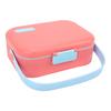 Pet Food Box Double Layer PP Toxic Free Prevent Leakage Carrying Dog Bento Box for Outdoor TravelPink