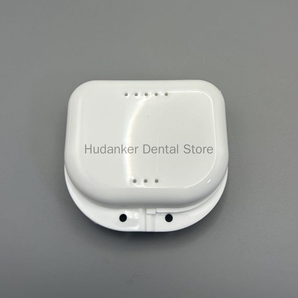 50 Pieces Denture Storage Box Partial Denture Case Orthodontic Prosthesis Teeth Container Boxes Dental Retainer