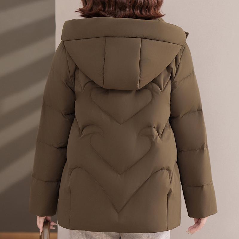 Middle Age Women's Winter Down Jackets Hooded Plus Size Thick Down Coats Woman Outerwears