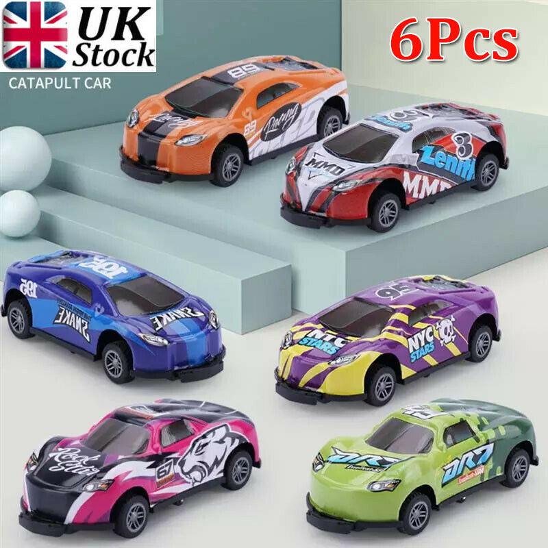 

6 шт. Детская трюковая игрушечная машинка Сплав Инерционная машинка Выбрасывающая Прыгающая трюковая машинка Игрушка Самосвал Детская 6Pcs