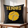 Tennis Cushion Cover Natural Linen Organic Fabric DoubleSided Printing Couch Pillow Covers Home Decor