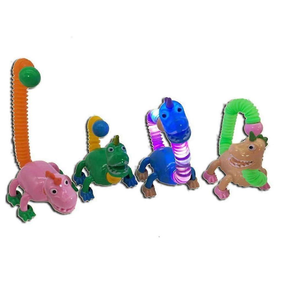 Telescopic Dinosaur Toy, Shape-changing Dinosaur Telescopic Tube Cartoon Puzzle Parent-child