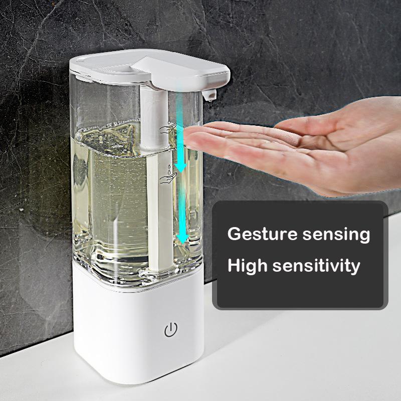 Hand Free 500ml Automatic Soap Dispenser Touchless Sanitizer Dispenser Smart Sensor Liquid Soap Dispenser for Kitchen Bathroom