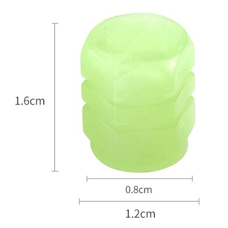 Luminous Tire Valve Cap Car Motorcycle Bike Wheel Hub Glowing Valve Cover