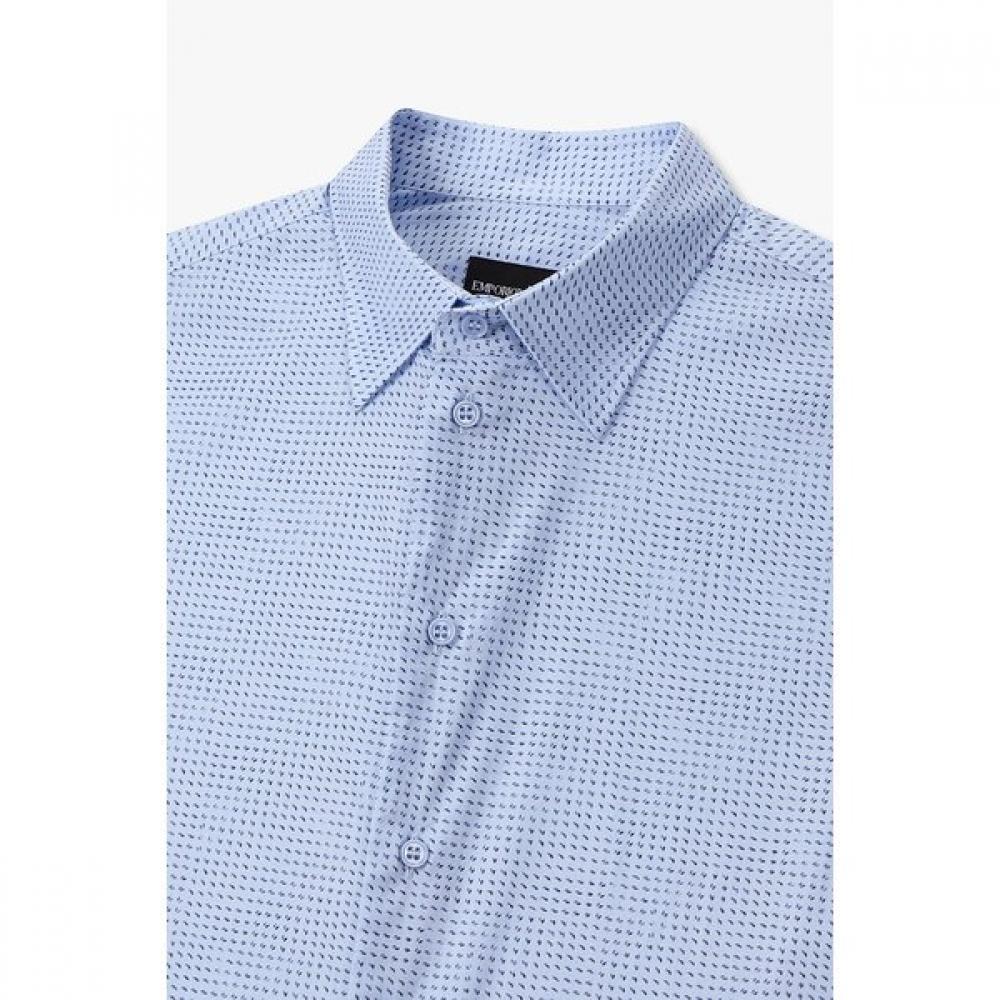 Emporio Armani Men Dot Pattern Stretch Shirt A516104003
