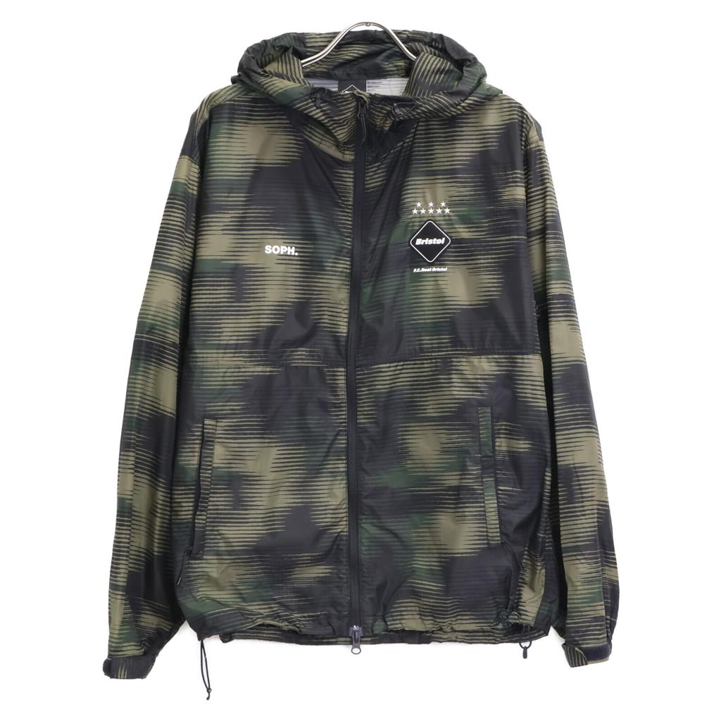 F.C.Real Bristol Woodland FCRB-250027 SPEED Camo Hoodie Blouson Jacket M Black khakiUsed