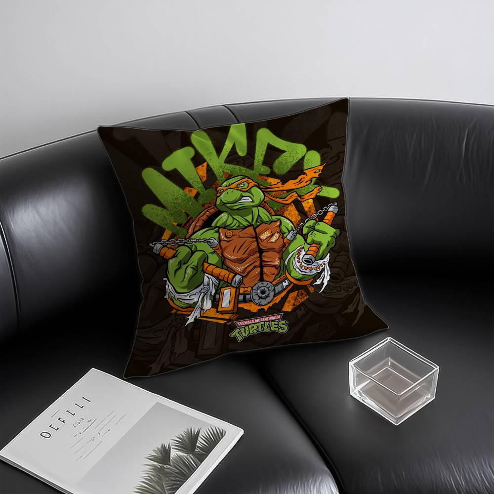 N-Ninja Movie T-Turtles Pillow Case Anti-dustmite Invisible Zipper Sofa Bed