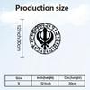 Arte da Parete in Metallo Khanda Decorazione Sikh Ferro Gurmukhi Tempio Altare Domestico Regalo