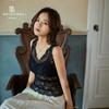 Stylish Full Lace V-Neck Backless Bra-Free Sling with Thick Padded Chest Wrap