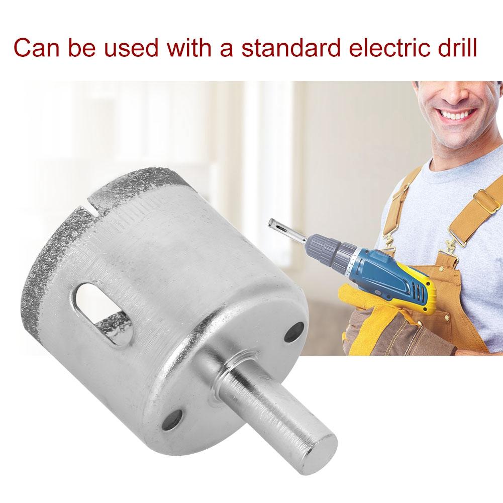 10 ks/sada Diamantem potažený jádrový vrták 6~50mm Děrovka pro dlaždice keramiku sklo porcelán mramor