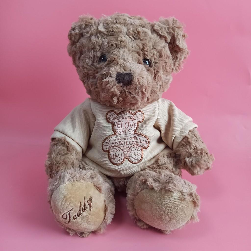 Delightful Bear Teddy Plush Stuffed Animal Cuddly Bear Doll Cute 30cm Design