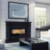 Steel fireplace KRATKI NADIA 14 kW Ø 200 black thermotec