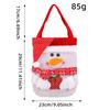 Yihong Christmas Snowman Candy Tote Bag - Cute Knit Gift Bag with Red Scarf Design