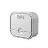Plastic Soap Dish with Lid Wall-mounted Punchfree Soap Box Drainage Container Soap Holder Storage Shelf for Bathroom Accessories LS
