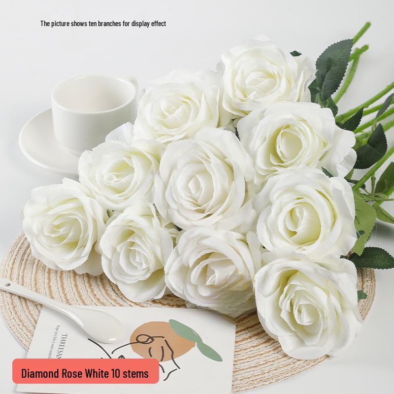 Artificial Rose Valentine Bouquet: Home Decoration for Living Room & Dining Table