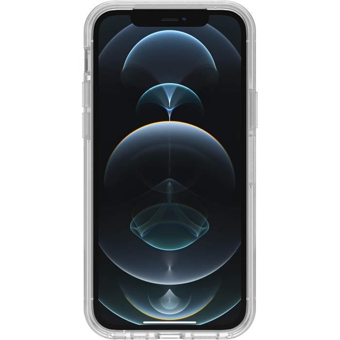 Coque - otterbox - symmetry clear - iphone 12/12 pro - ultra-fine - antichoc - transparent