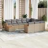 VidaXL Garden Lounge Set with Cushions 11 Pcs, Patio Sofas, Patio Furniture Set, Outdoor Furniture, 3226367