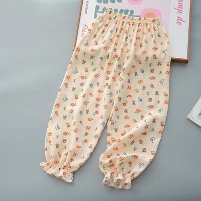 Kız Çocuk Yazlık İnce Sivrisinek Kovucu Pantolon Küçük ve Orta Boy Çocuklar İçin Bebek Kız Çocuk Yazlık Dış Giyim Pantolonu
