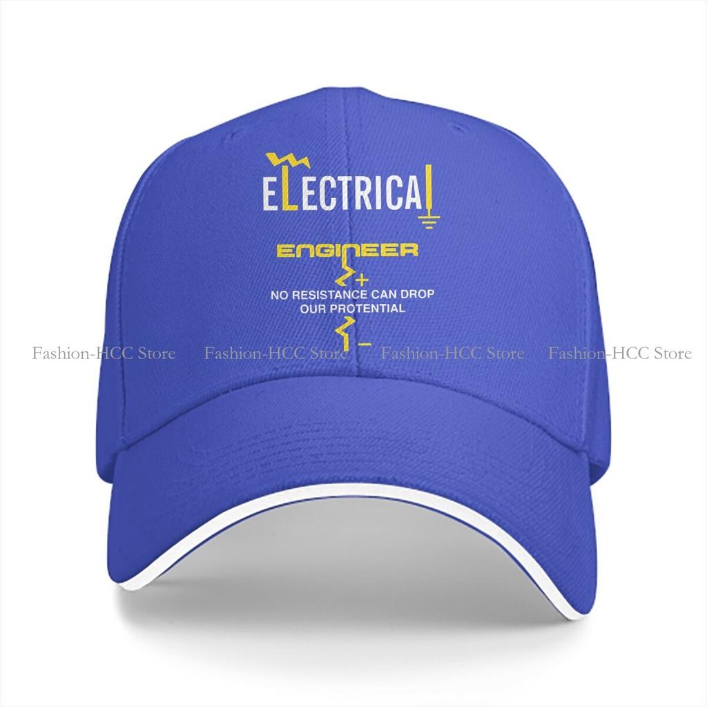 Washed Mens Baseball Cap Cool Trucker Snapback Caps Dad Hat Engineer Electrical Electrician