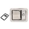 Tool Box Latch Stainless Steel 5.5x4.3in Flush Mount RV Toolbox Handle Lock with Keys Gasket for Caravan Truck RV