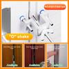 Portable Door Lock Dual Nut Adjustment Body Hotel Door Locks Self-Defense Door Stop Travel Anti-Theft Door Stopper Safety Lock