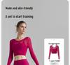2025 Autumn Women's Mesh Yoga Set: Two-Piece Short & Tight Lycra Pants