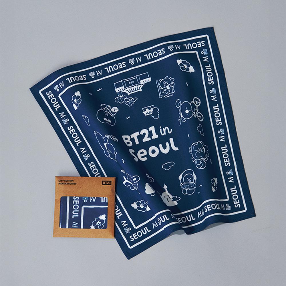 BT21 Seoul Edition Handkerchief - Soft & Stylish K-Pop Accessory