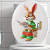 Cute Cartoon Rabbit Bathroom Decoration Sticker