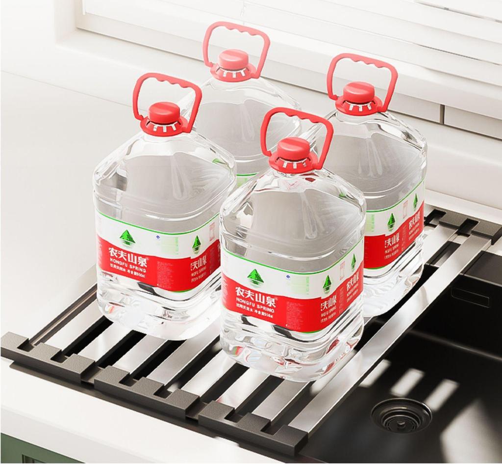 304 Stainless Steel Retractable Folding Kitchen Sink Dish Drainer Basket Rack