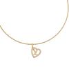 Heart Design Necklace Women Necklace Gold M02389